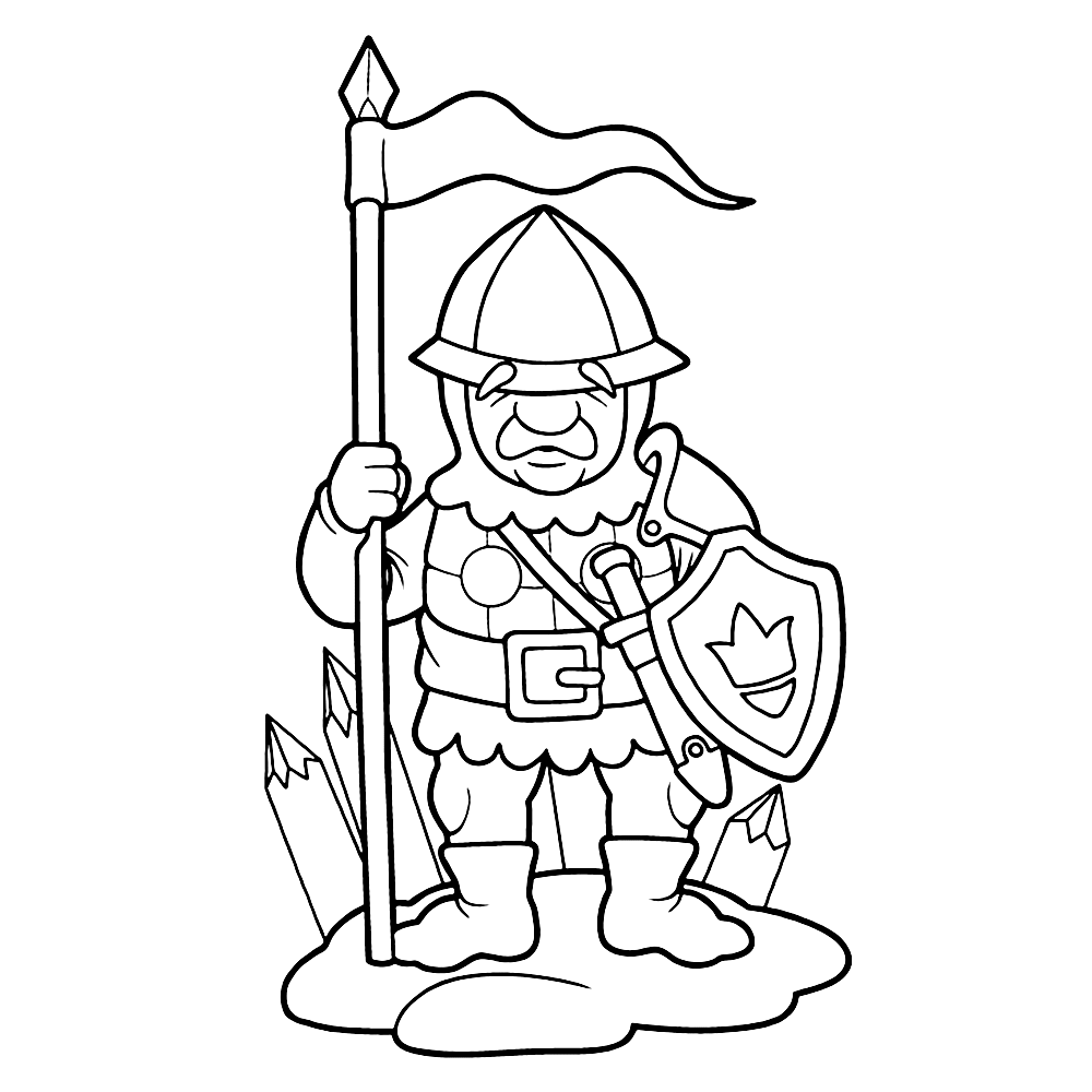 Plansa de colorat cu Militar 41 36